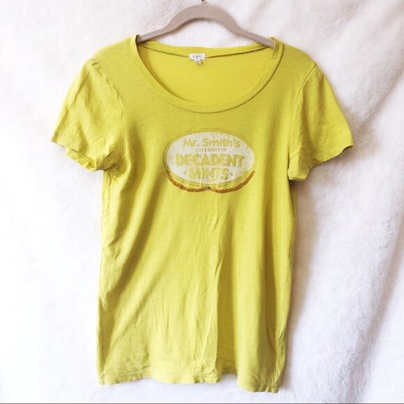 J. Crew Yellow Mr. Smith’s Decadent Mints Shirt - Picture 5 of 14